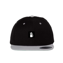 Load image into Gallery viewer, Premium Flat Bill Snapback Cap - Clubs and Mugs
